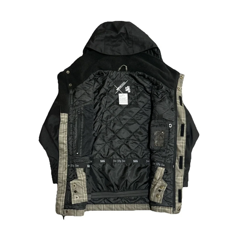 Triple Nickel 555 Plaid Ski Snowboard Jacket Water Resistant Insulated Size‎ 8